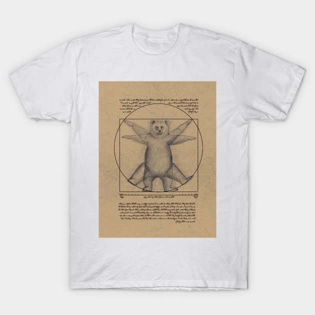 The Vitruvian bear T-Shirt by Zolinstudio